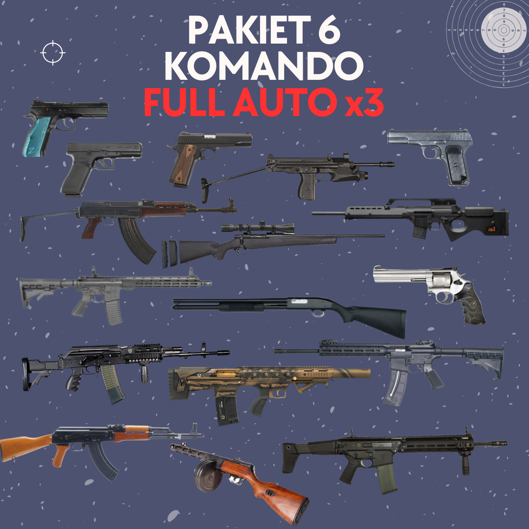 PAKIET 6 KOMANDO (FULL AUTO x3)